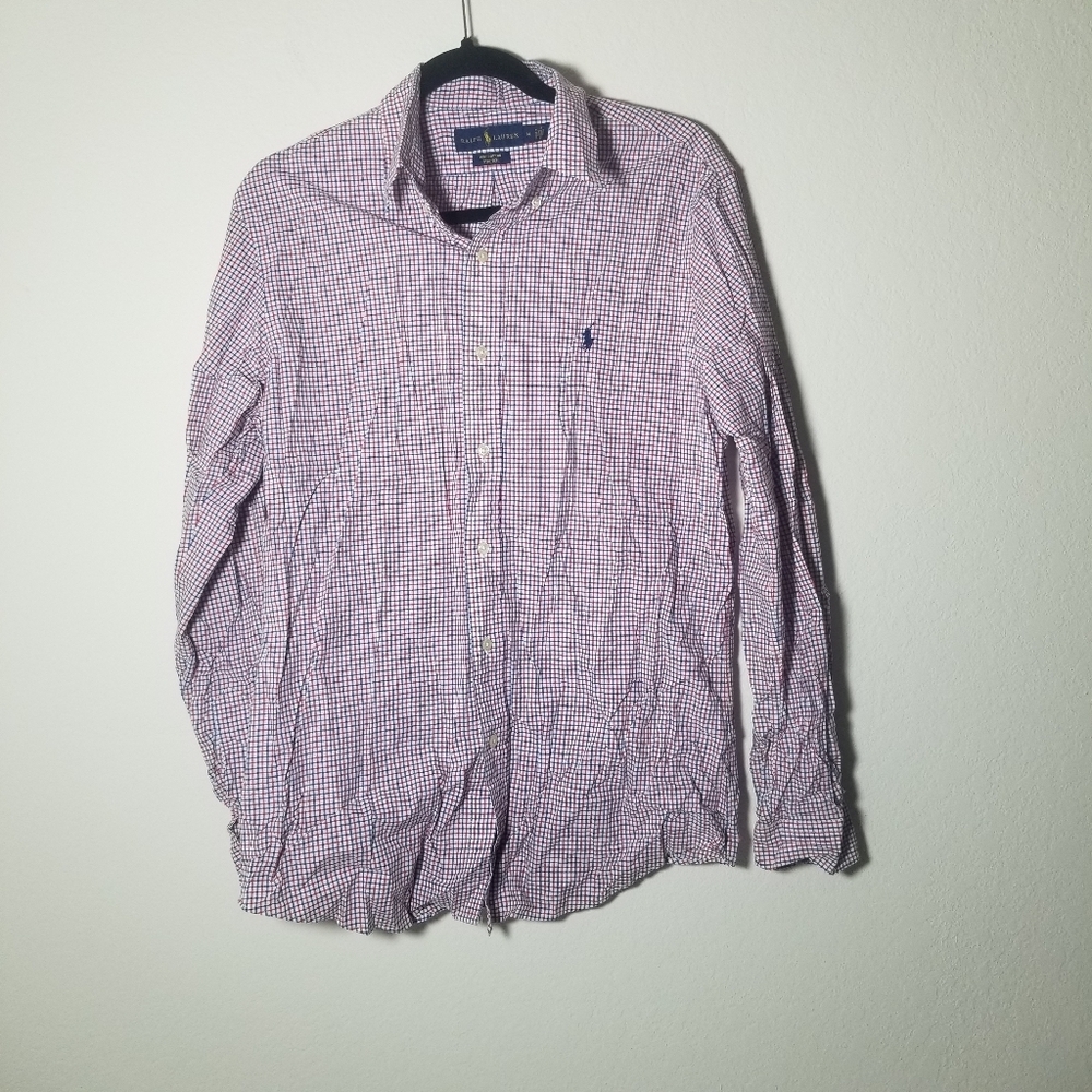 Polo by Ralph Lauren Men's Red Checkered Shirt